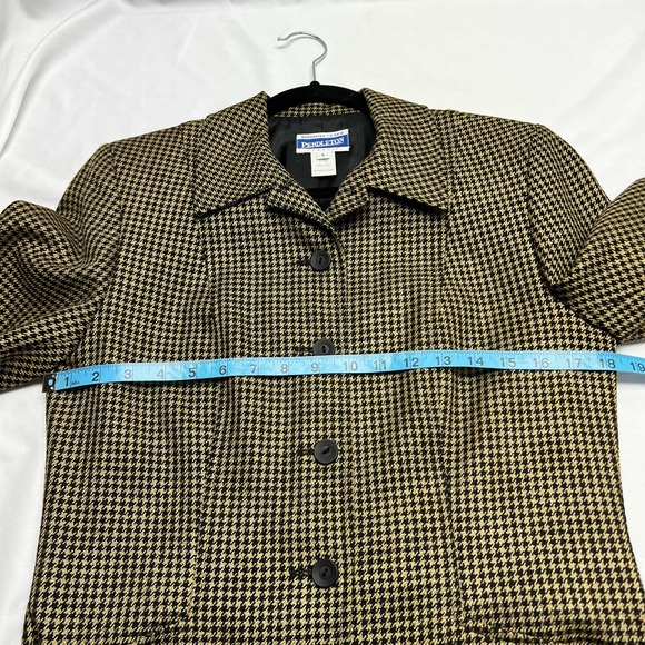 Pendleton Classic Blazer Houndstooth Wool Women’s Size 6 Vintage 70's - Picture 8 of 9